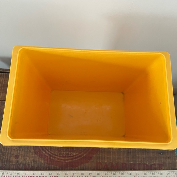 Vintage Tupperware 1430-4 Golden Harvest Sun Carry All Container Tote❤️ - Picture 4 of 9